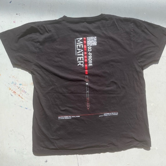 Men's Meater T-Shirt Black Schematic L Meateater Slicer Tool Carnivore Deli Meat - Picture 6 of 10